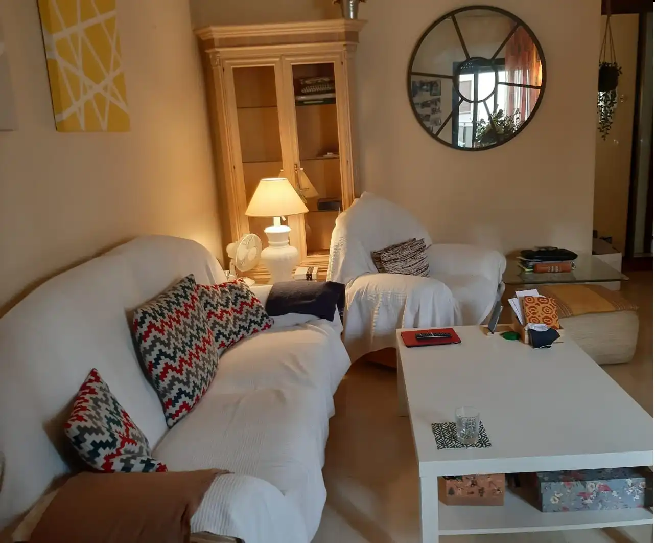 Sala de estar de Piso de alquiler en Málaga con Aire acondicionado, Trastero y Amueblado