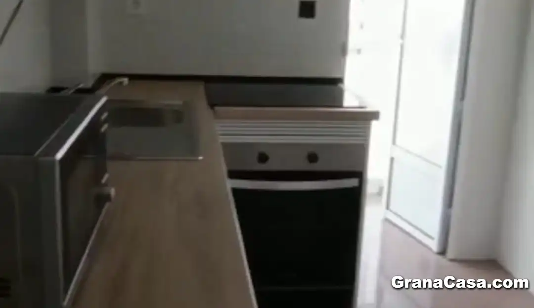 Kitchen of Flat for rent in Granada  with Terrace, Furnished and Oven