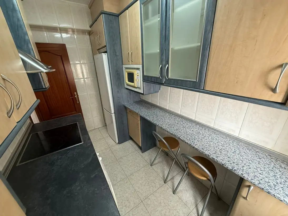 Kitchen of Flat for rent in Madrid  with Air Conditioner and Furnished