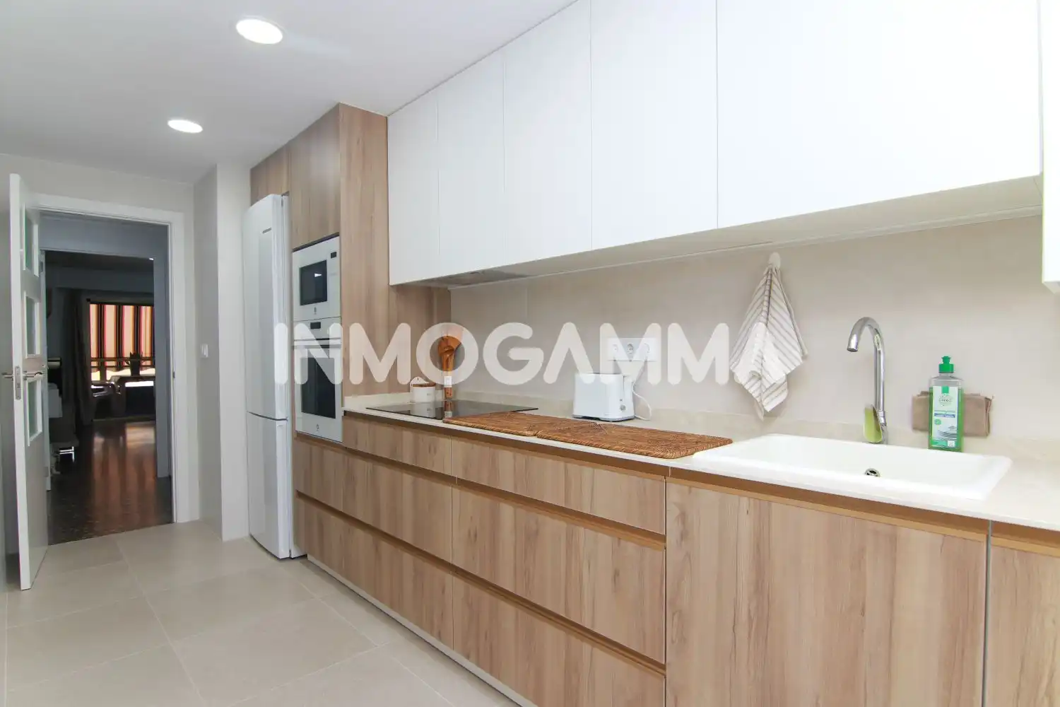 Cocina de Apartamento de alquiler en Cullera con Terraza, Amueblado y Piscina comunitaria