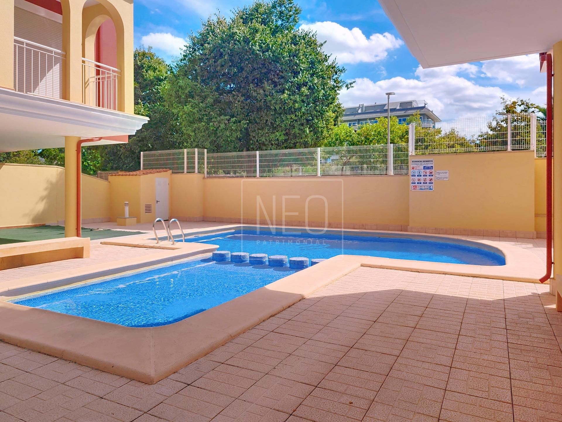 Swimming pool of Flat for sale in Pedreguer  with Air Conditioner, Terrace and Storage room