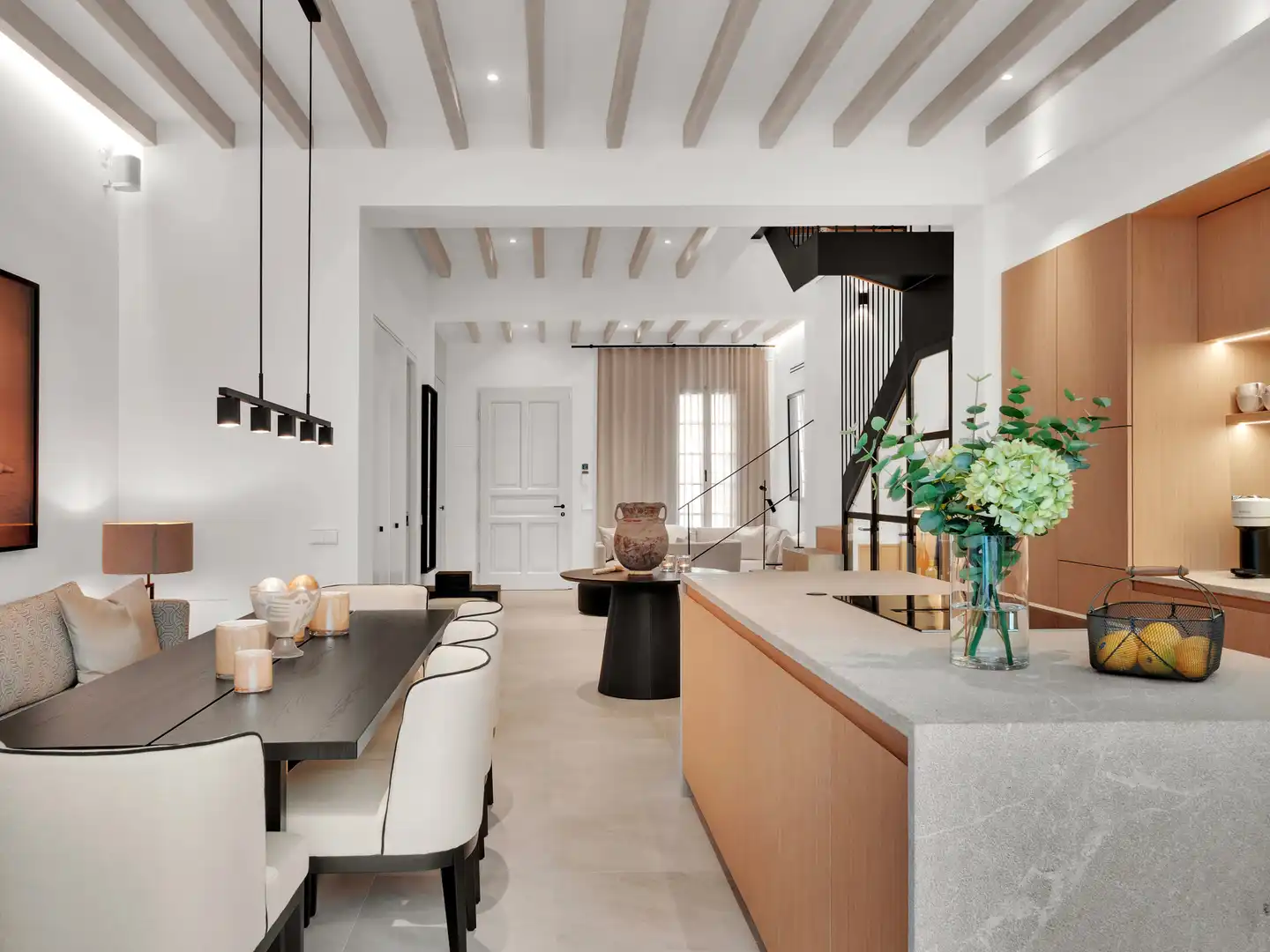 Dining room of Detached homes for rent in  Palma de Mallorca  with Air Conditioner, Heating and Private garden