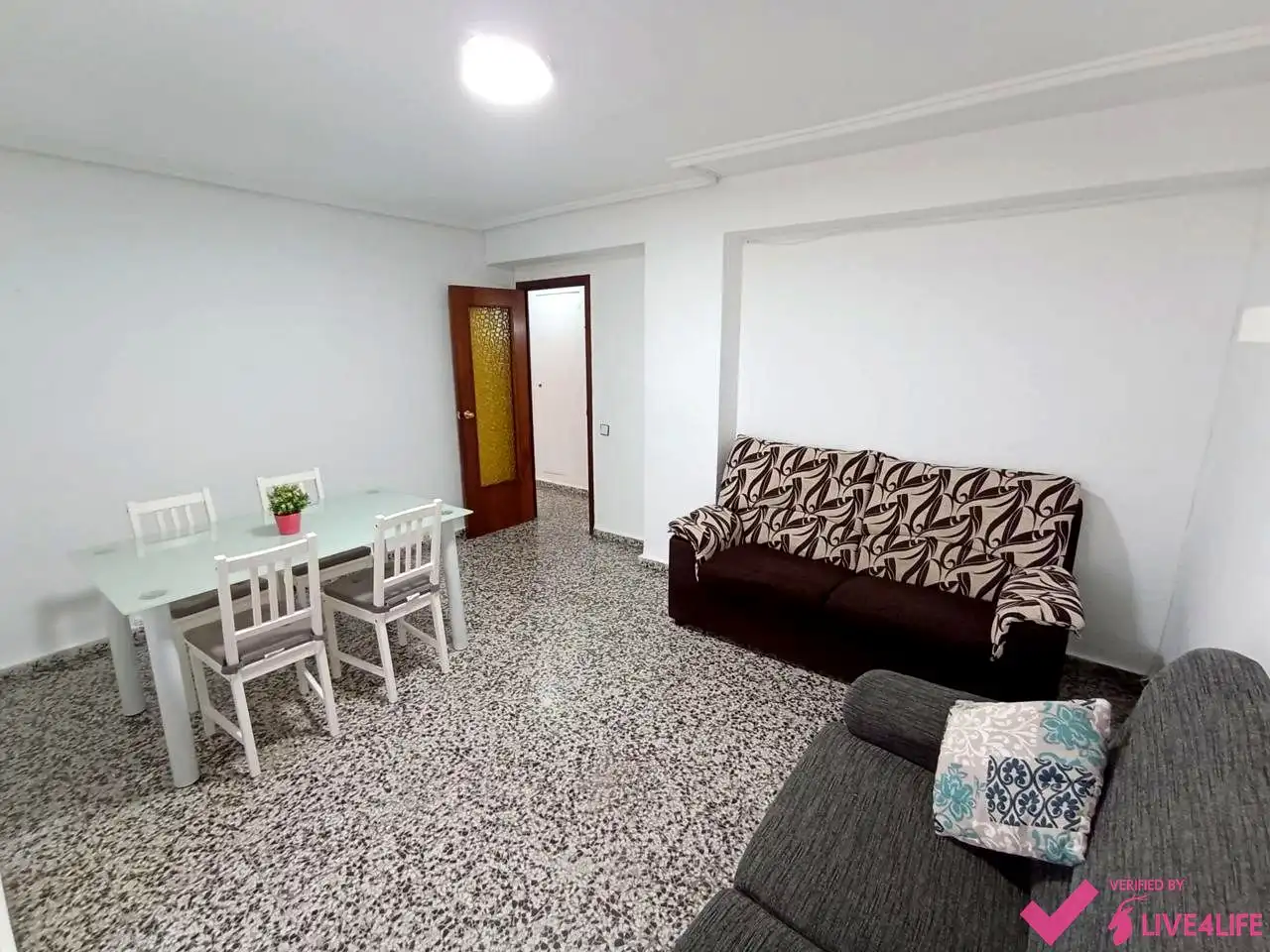 Wohnzimmer von Wohnung zur Miete in Valencia mit Terrasse und Möbliert