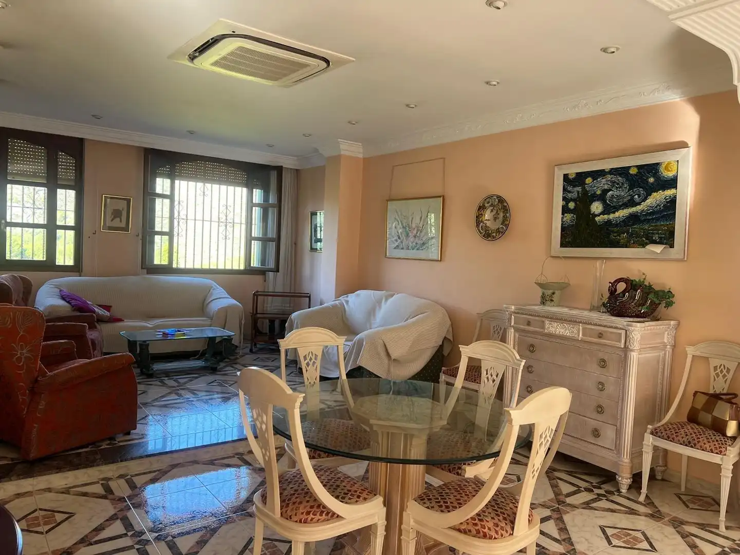 Comedor de Casa o chalet en venta en Agres con Jardín privado, Piscina y Amueblado