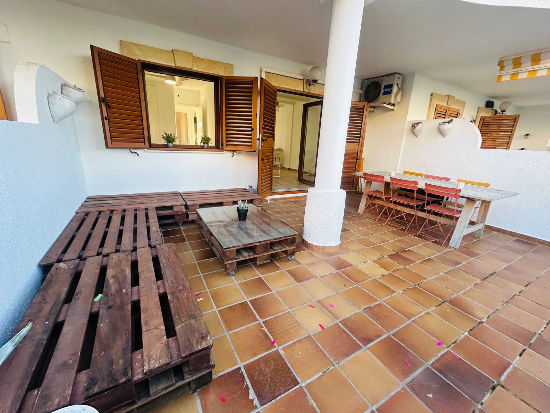 Terrace of Planta baja to rent in Dénia  with Air Conditioner, Heating and Private garden