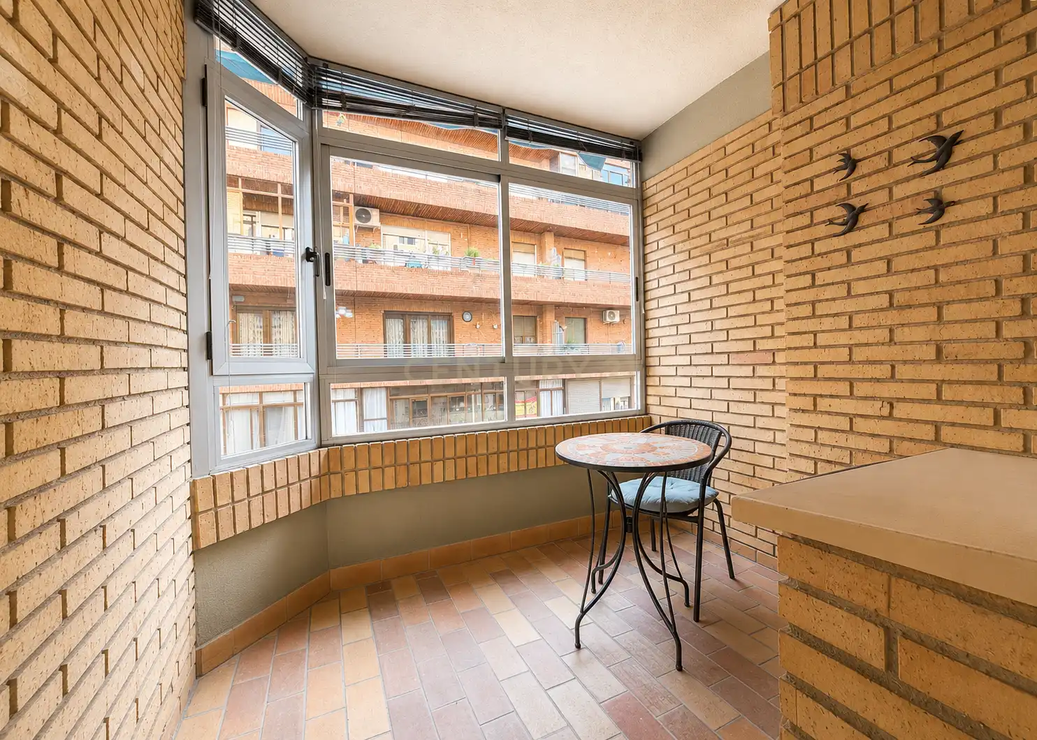 Balcony of Flat for sale in Cáceres  with Air Conditioner and Washing machine