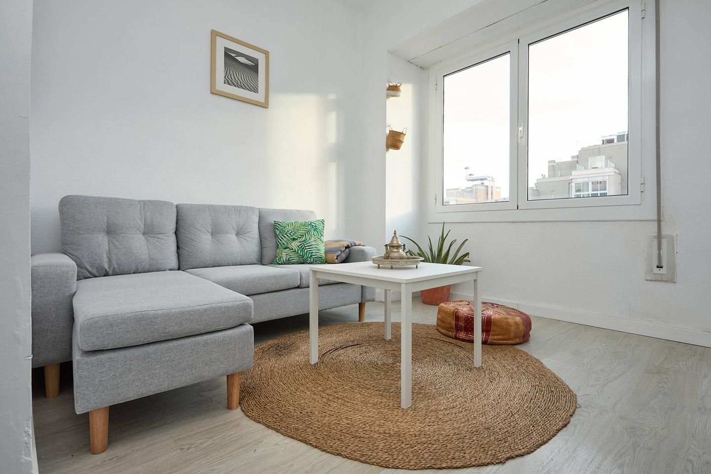 Living room of Flat to rent in  Barcelona Capital  with Air Conditioner, Furnished and Internet