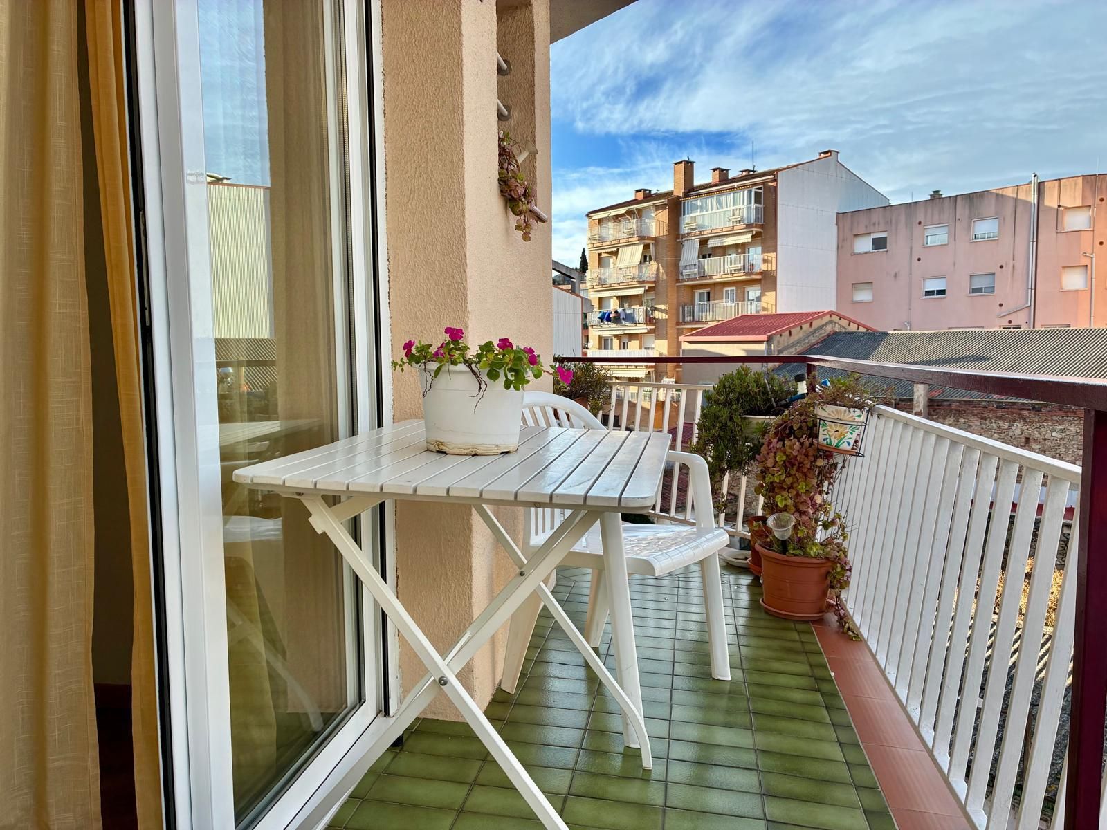 Balcony of Flat for sale in Pineda de Mar  with Air Conditioner, Parquet flooring and Swimming Pool