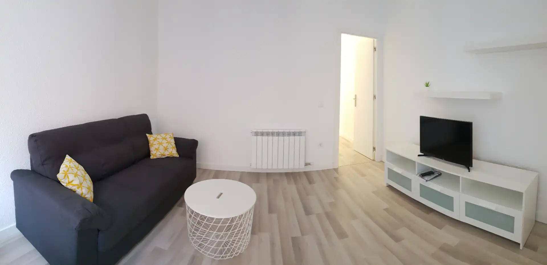 Sala de estar de Piso para compartir en Lleida con Parquet, Amueblado y Internet