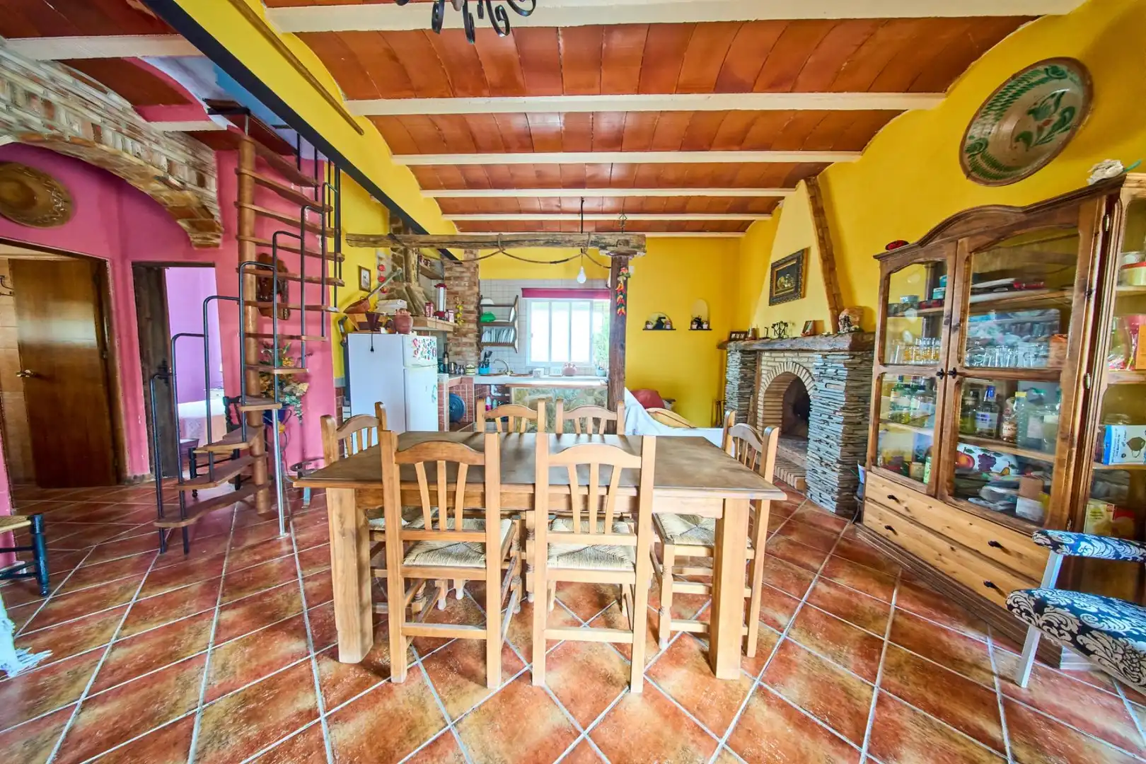 Menjador de Casa o xalet en venda en Puebla de Don Fadrique amb Jardí privat, Terrassa i Piscina