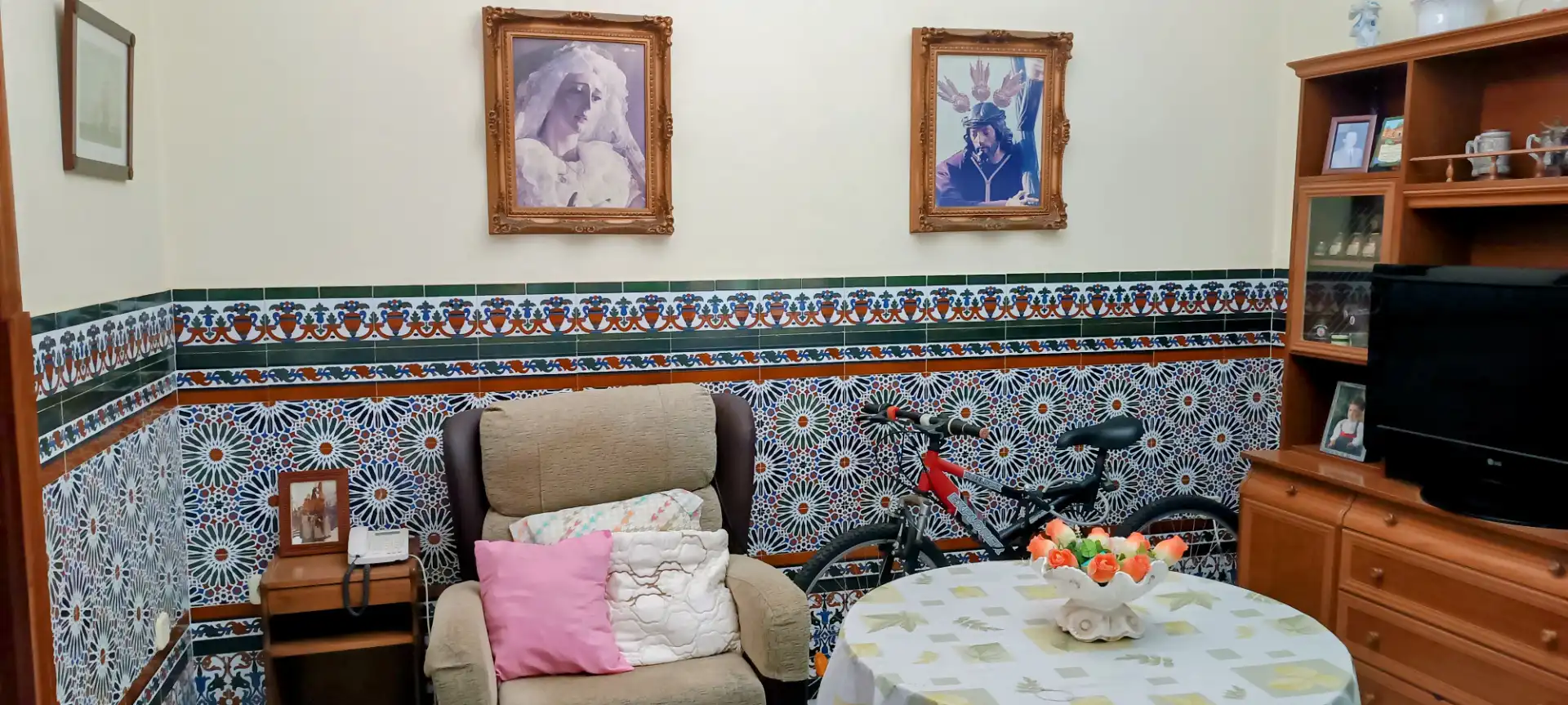 Dining room of Houses for sale in Mairena del Alcor  with Air Conditioner, Heating and Terrace