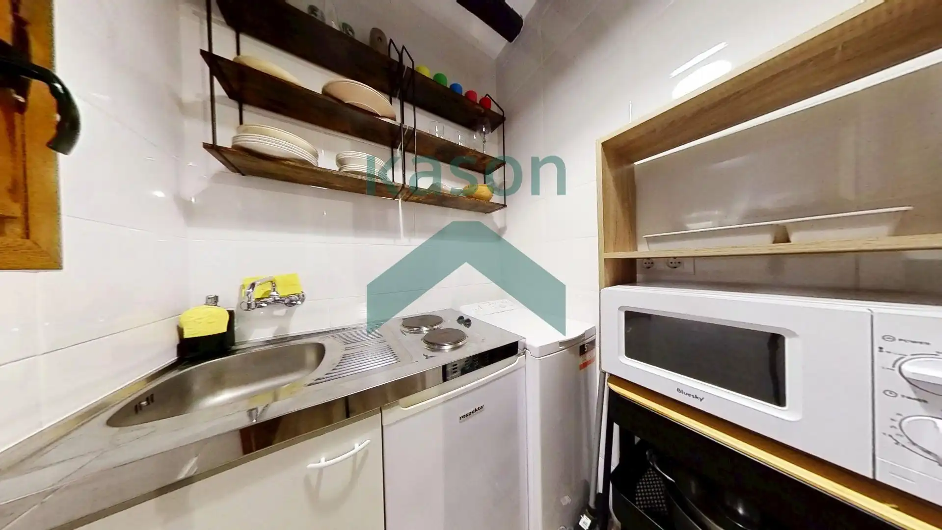 Cocina de Apartamento en venta en Madrid con Calefacción y Amueblado
