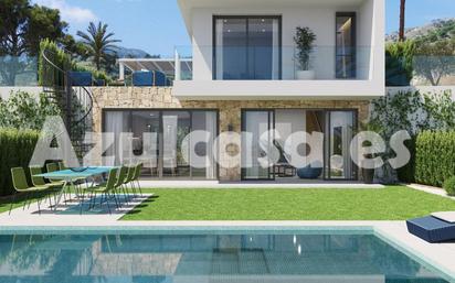 Vista exterior de Casa o xalet en venda en Sant Joan d'Alacant amb Aire condicionat, Terrassa i Piscina