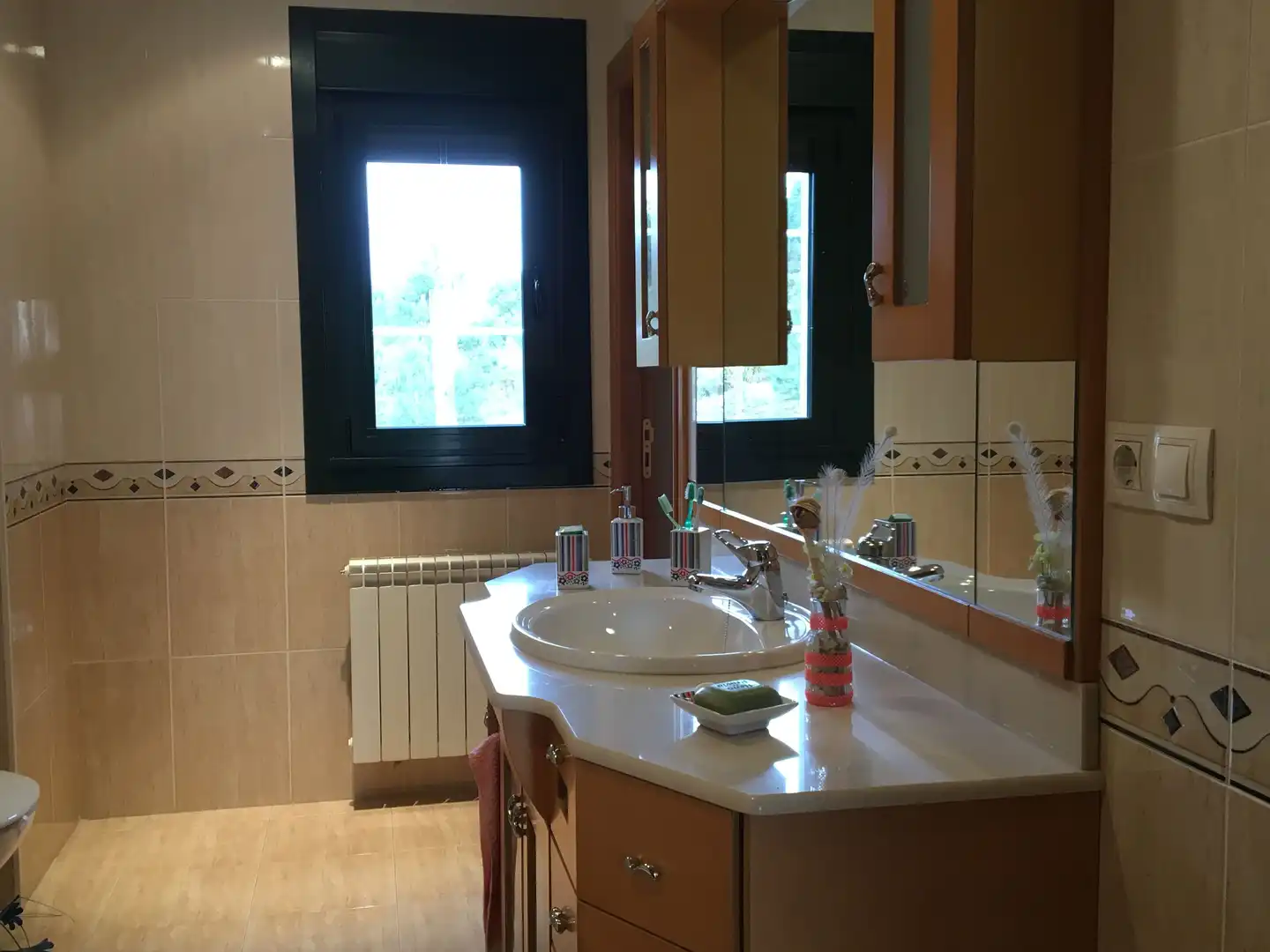 Baño de Casa o chalet en venta en Ourense Capital  con Calefacción, Jardín privado y Parquet