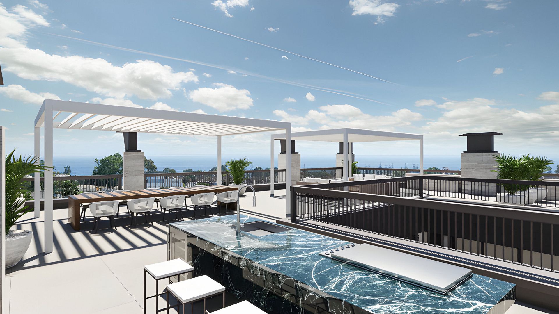 Terrassa de Casa o xalet en venda en Marbella amb Aire condicionat, Jardí privat i Terrassa