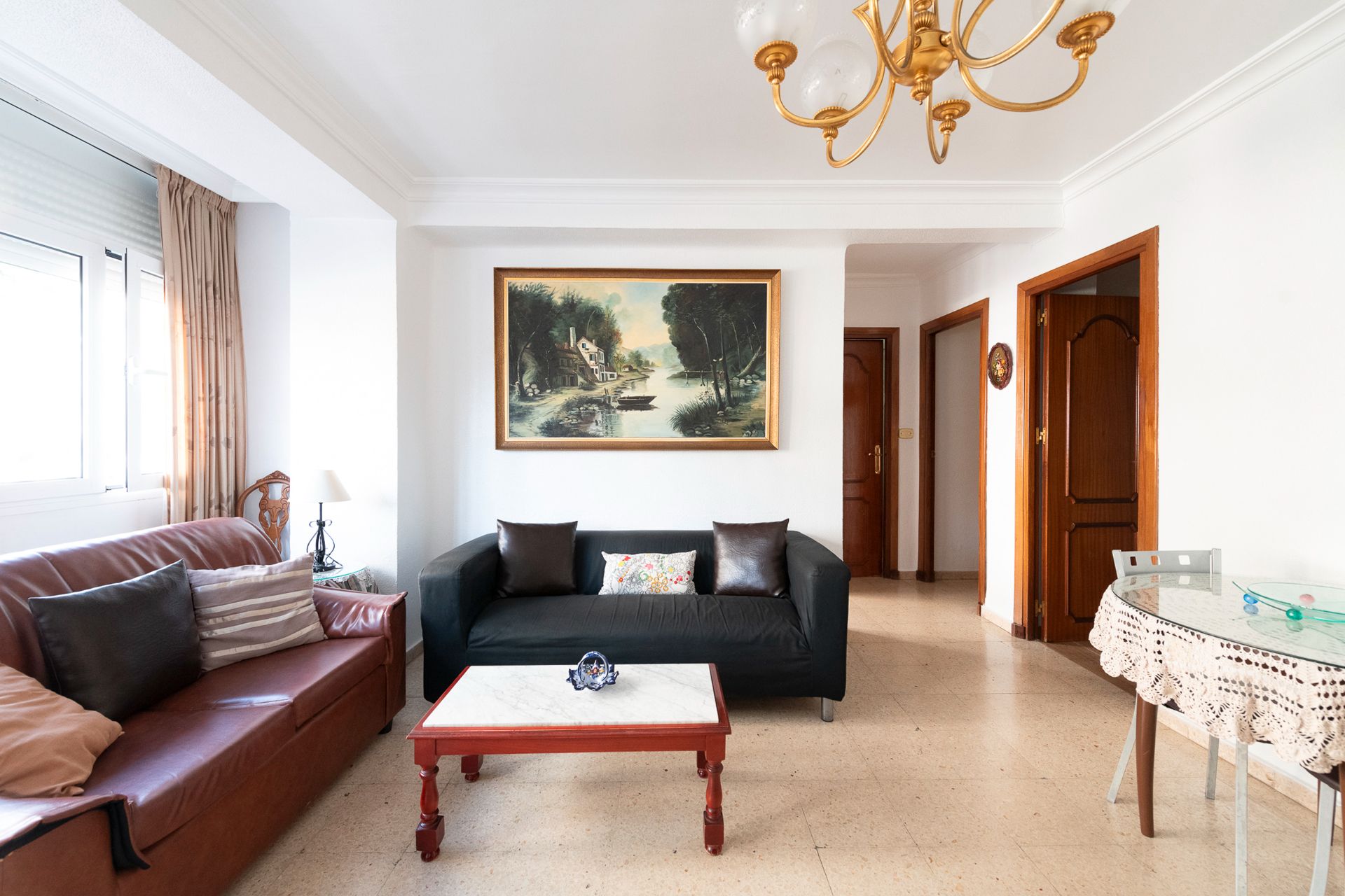 Sala d'estar de Pis en venda en Málaga Capital