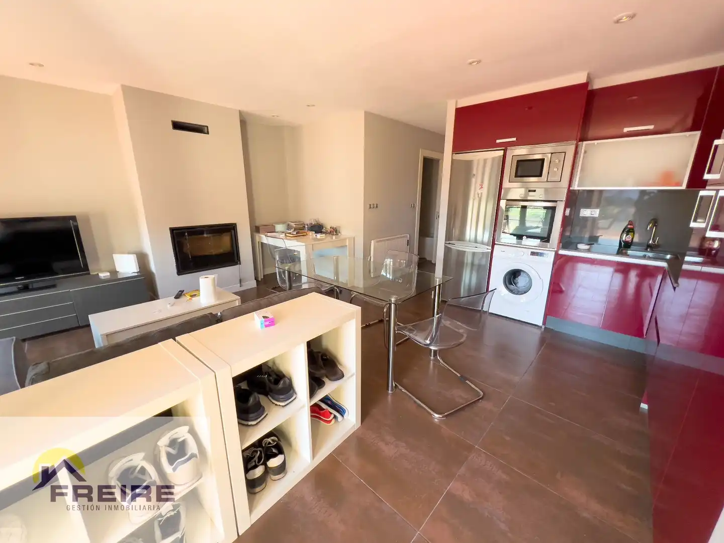 Cocina de Apartamento en venta en Marín con Terraza y Trastero