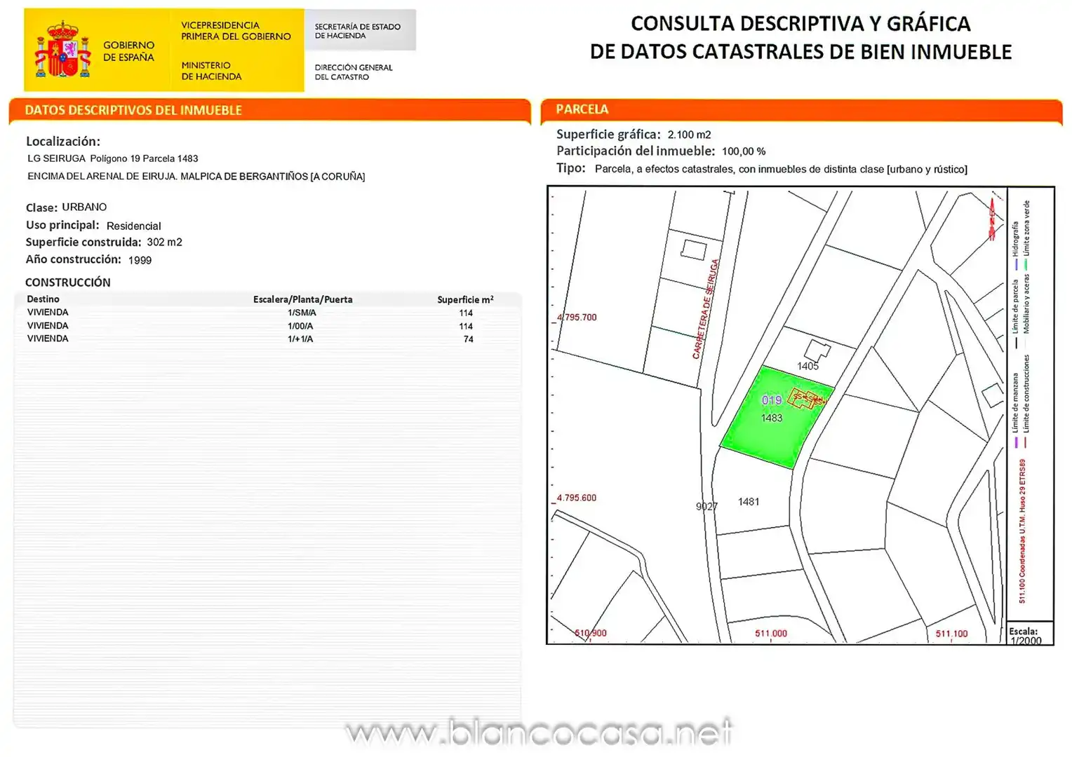 Casa o xalet en venda en Malpica de Bergantiños amb Jardí privat, Terrassa i Traster