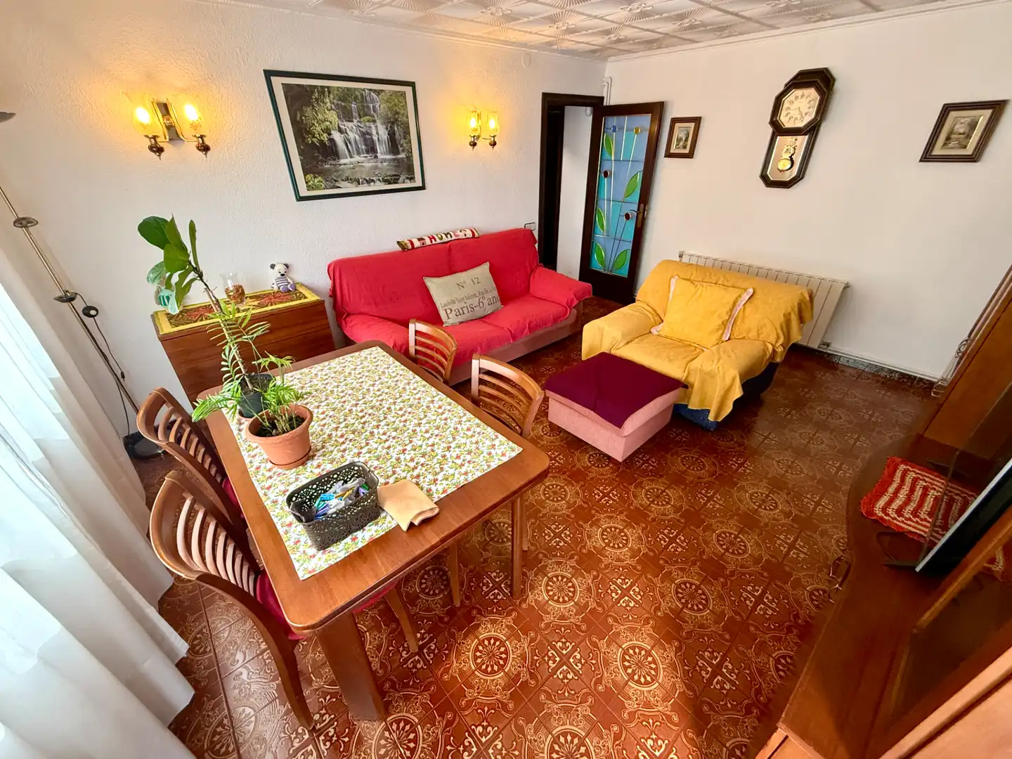 Wohnzimmer von Wohnung zum Verkauf in Sant Boi de Llobregat mit Heizung, Ofen und Balkon