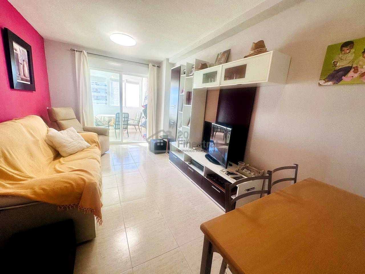 Living room of Apartment to rent in Villajoyosa / La Vila Joiosa  with Air Conditioner, Private garden and Terrace