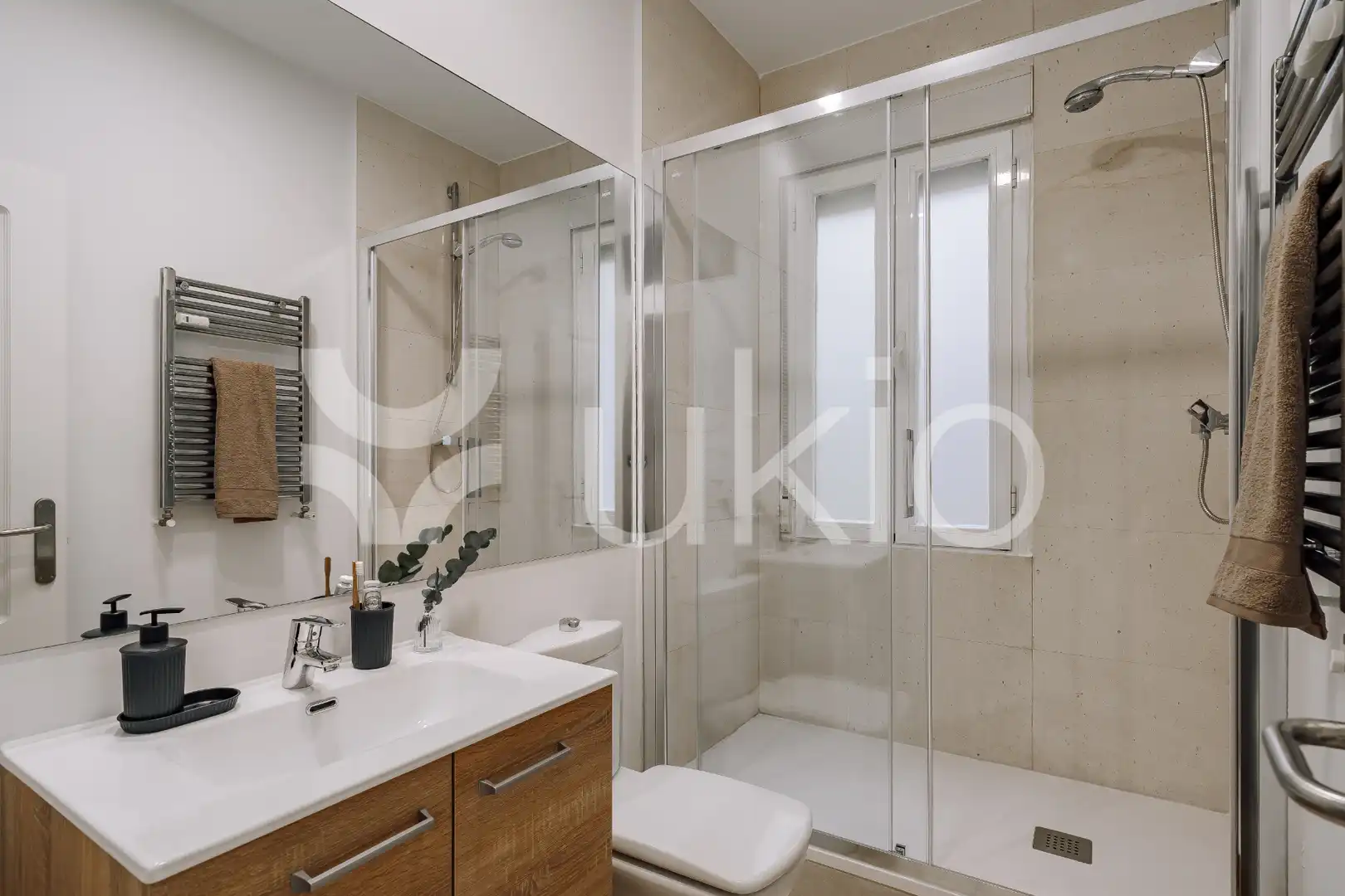 Badezimmer von Wohnungen zur Miete in Madrid mit Klimaanlage, Heizung und Terrasse