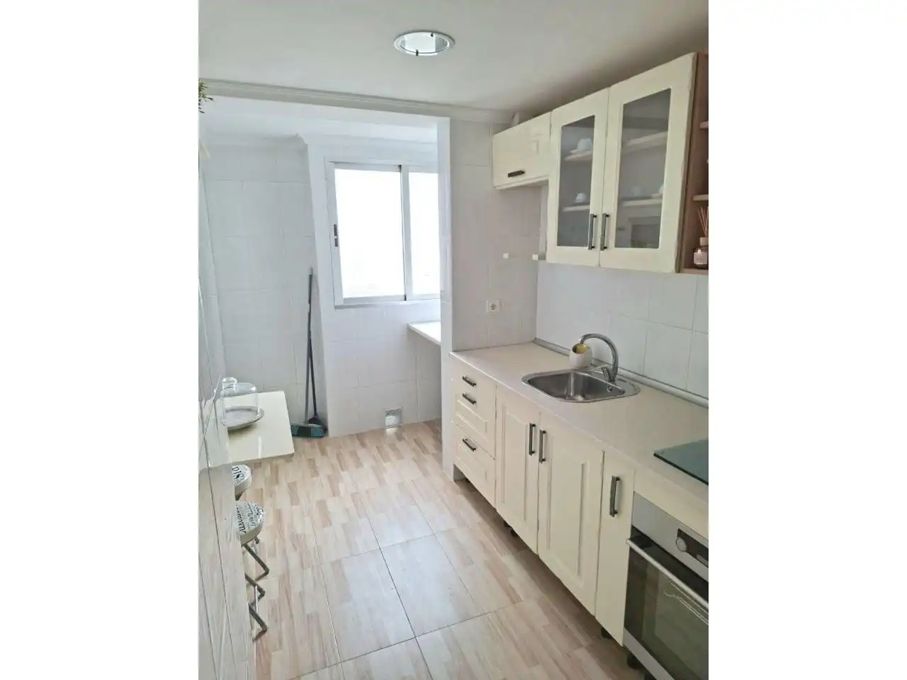 Kitchen of Flat for rent in Valencia  with Air Conditioner