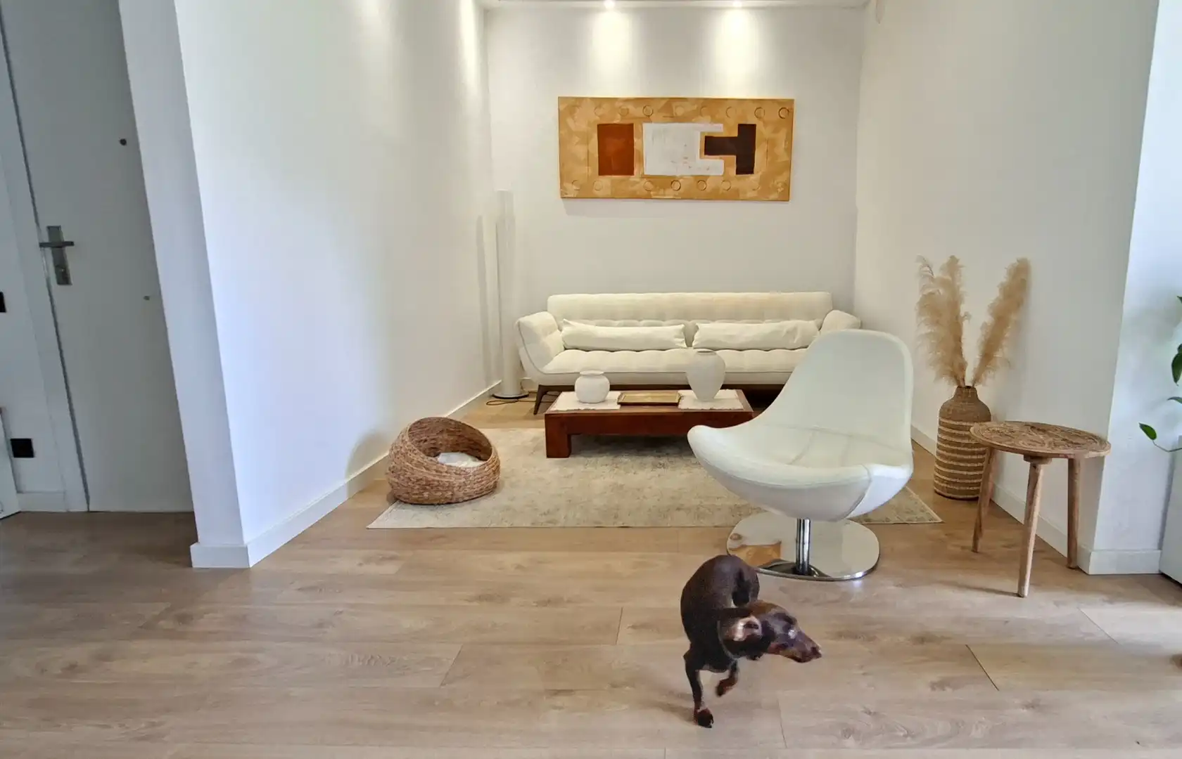 Living room of Flat for sale in Badalona  with Air Conditioner, Heating and Terrace