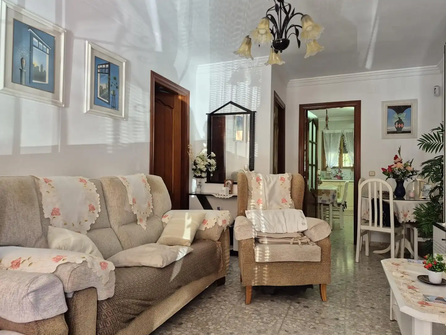 Sala d'estar de Apartament en venda en Estepona