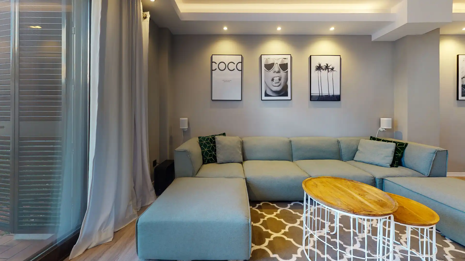 Sala de estar de Casa adosada de alquiler en Estepona con Aire acondicionado, Calefacción y Terraza