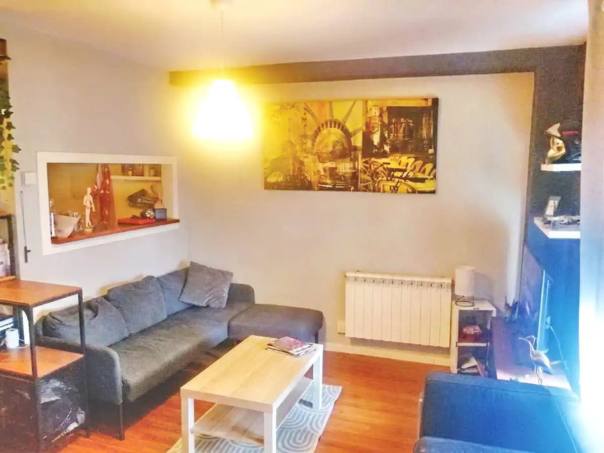 Sala d'estar de Dúplex en venda en Guadalajara amb Aire condicionat, Calefacció i Parquet