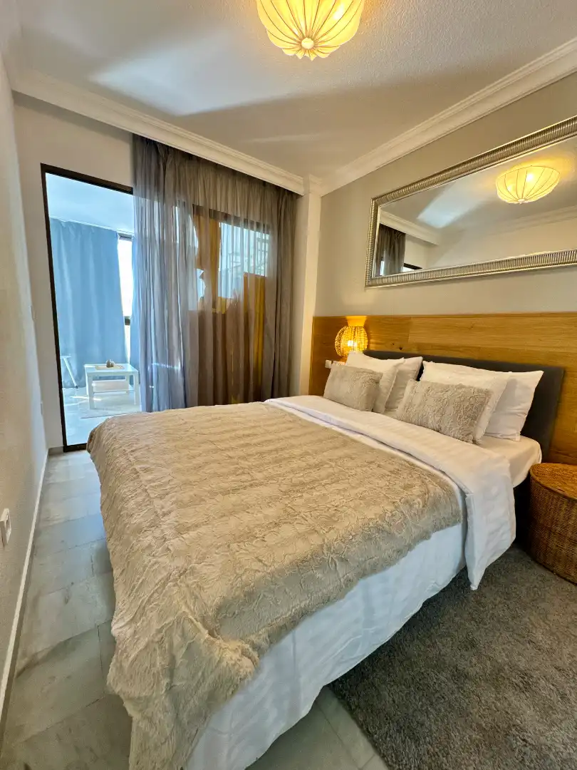 Bedroom of Flat for sale in Benidorm  with Air Conditioner, Terrace and Furnished