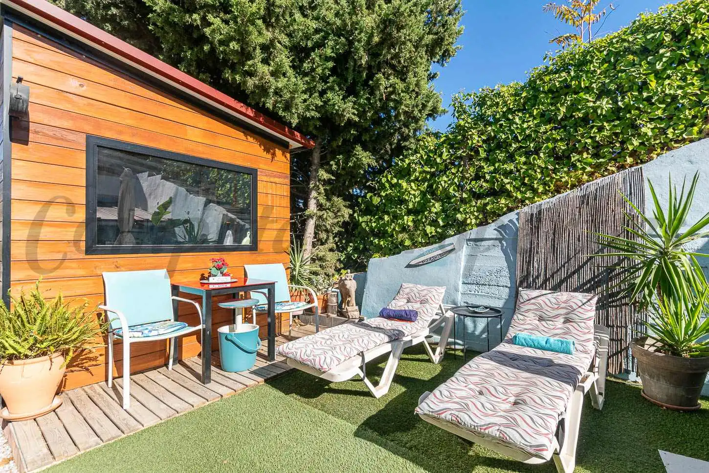 Terrassa de Casa o xalet en venda en Cómpeta amb Aire condicionat, Jardí privat i Moblat