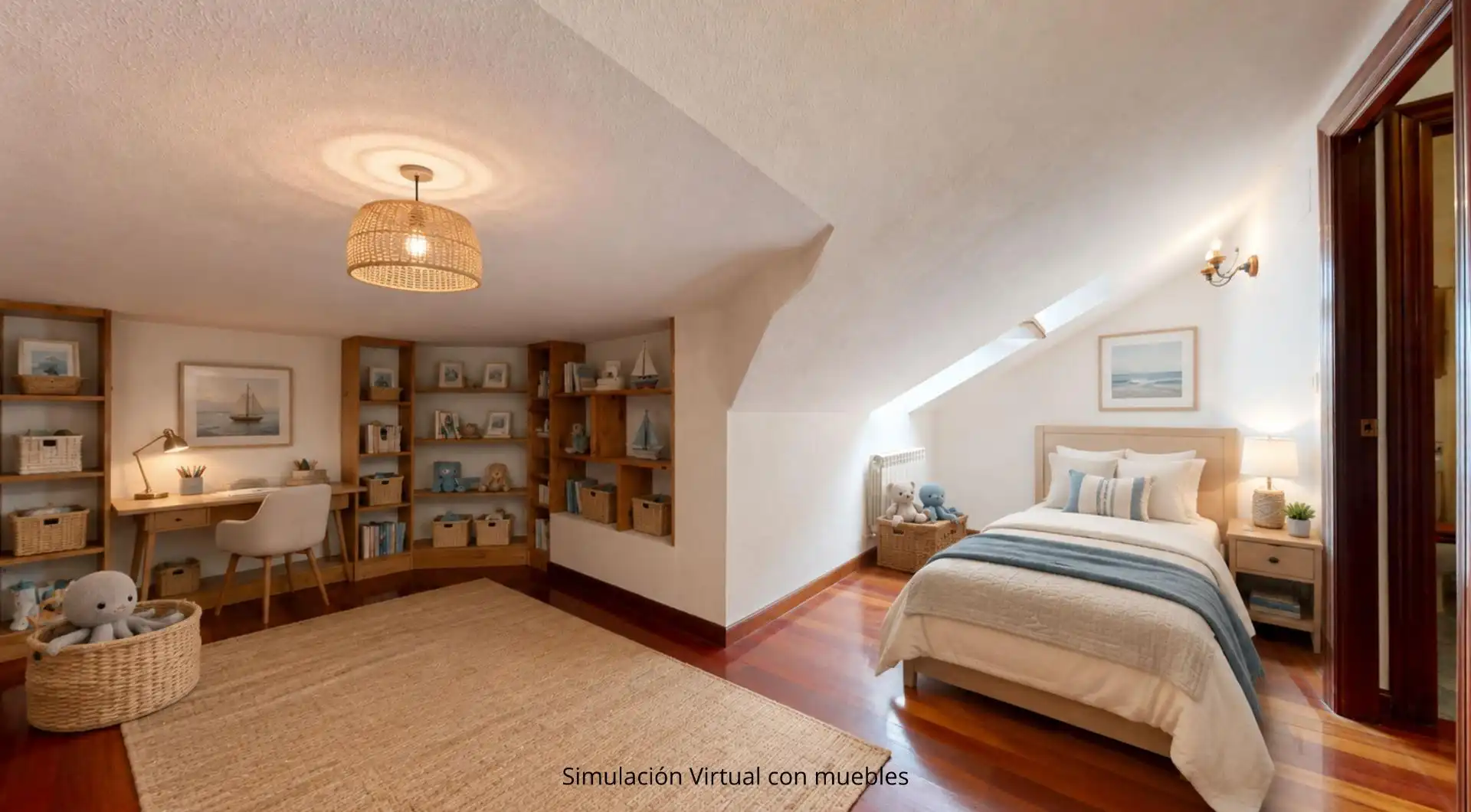 Habitación de Casa adosada en venta en Bárcena de Cicero con Calefacción, Jardín privado y Terraza
