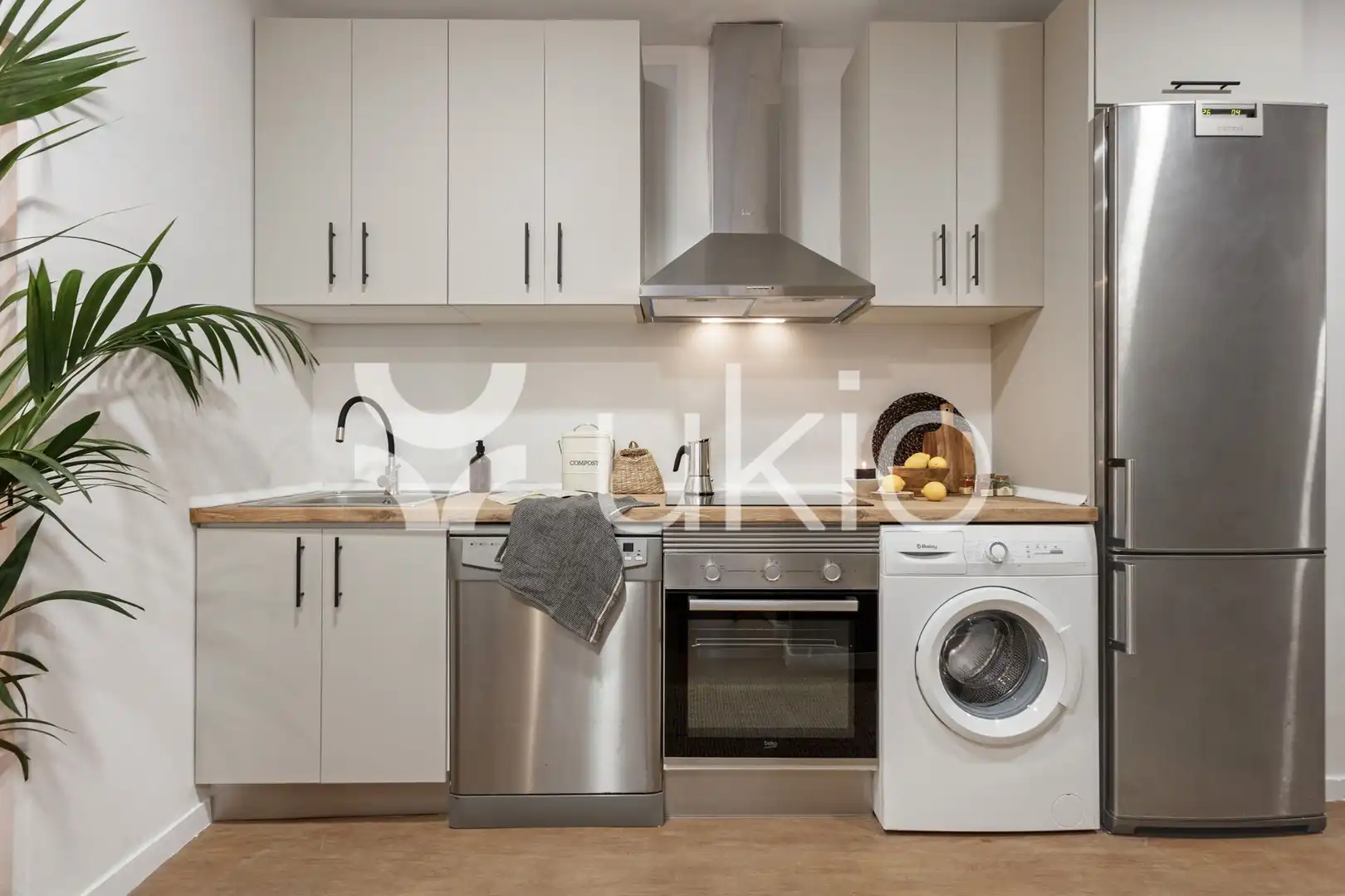 Kitchen of Apartments for rent in Madrid  with Air Conditioner, Heating and Terrace