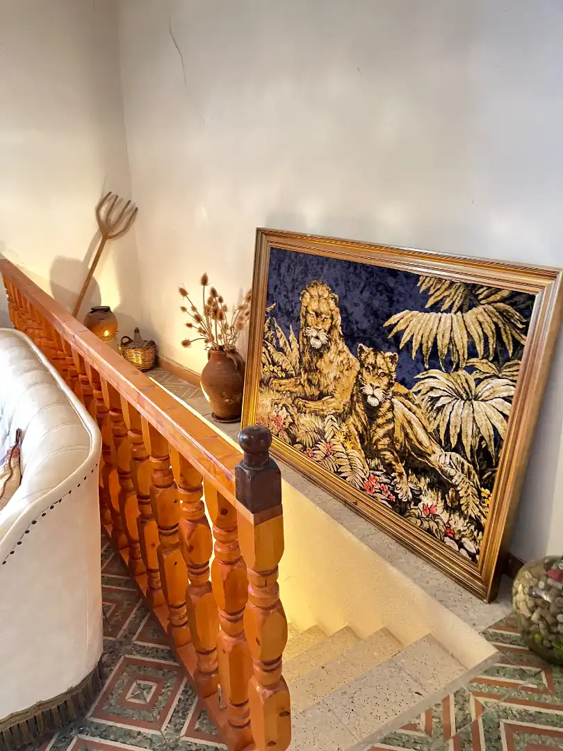 Sala d'estar de Finca rústica en venda en Cogolludo amb Jardí privat, Moblat i Balcó