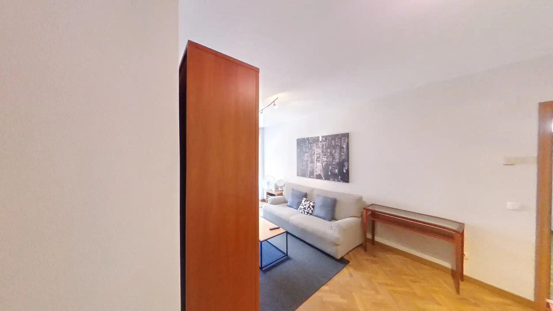 Wohnzimmer von Wohnung zur Miete in  Madrid Capital mit Heizung, Privatgarten und Terrasse
