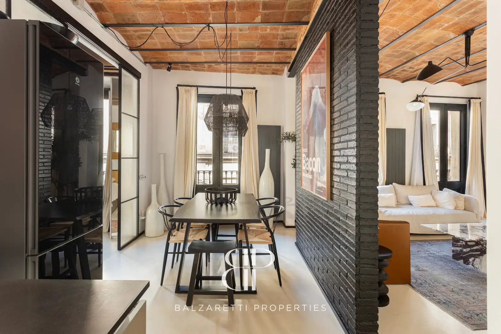 Esszimmer von Wohnung zur Miete in Barcelona mit Klimaanlage, Heizung und Parkett