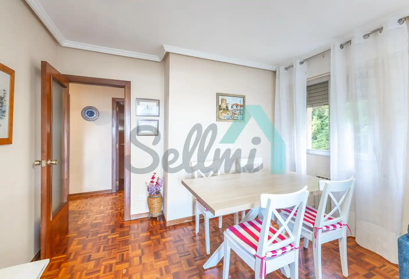 Esszimmer von Wohnung zur Miete in Castrillón mit Heizung, Parkett und Terrasse