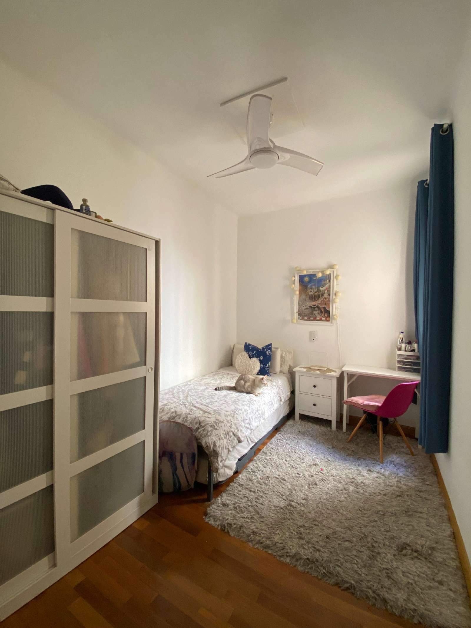 Habitación de Piso para compartir en  Barcelona Capital con Aire acondicionado y Terraza