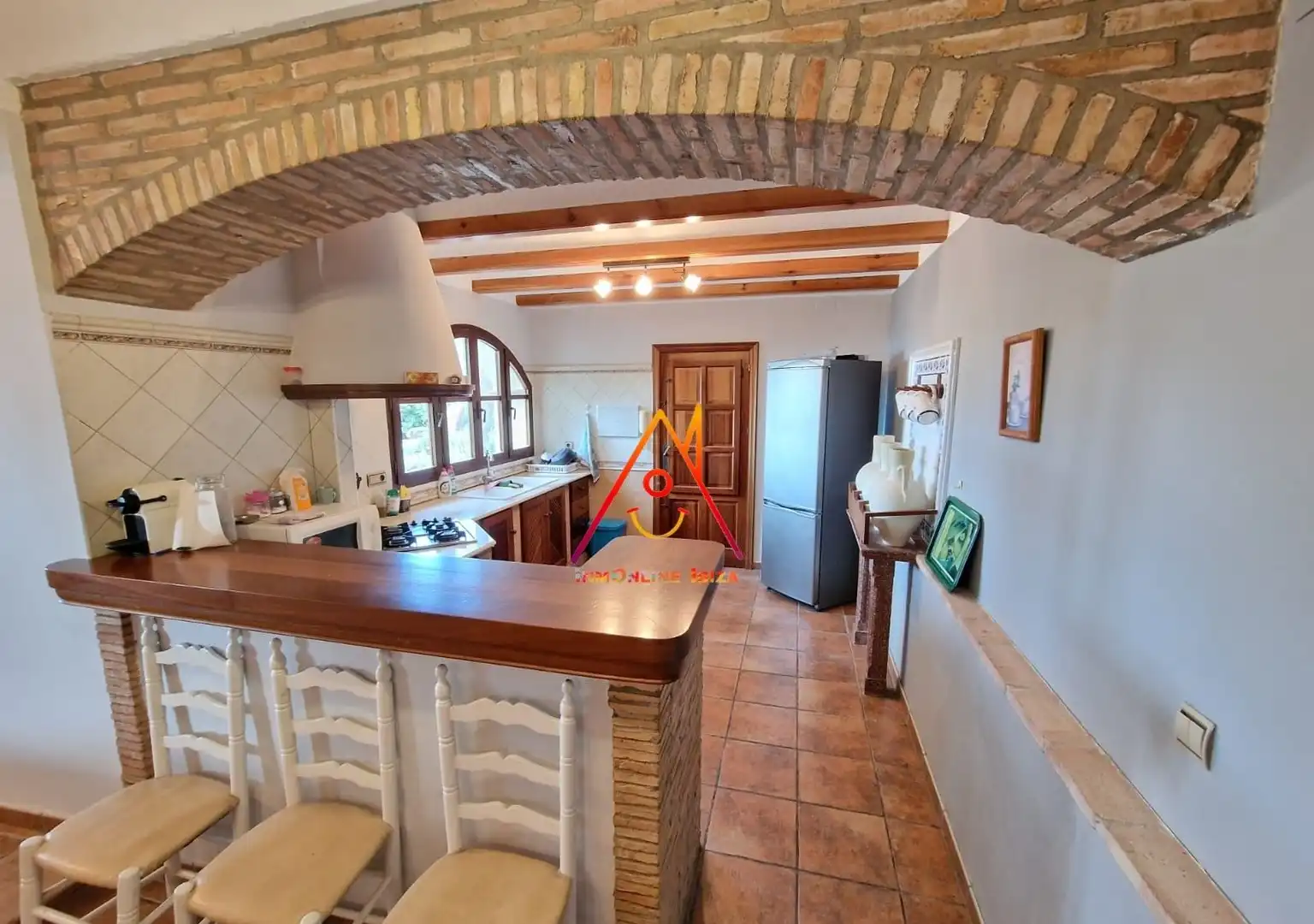 Cocina de Casa o chalet de alquiler en Tàrbena con Jardín privado, Terraza y Amueblado