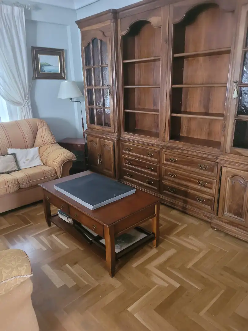 Sala d'estar de Pis en venda en Soria Capital  amb Calefacció, Parquet i Moblat