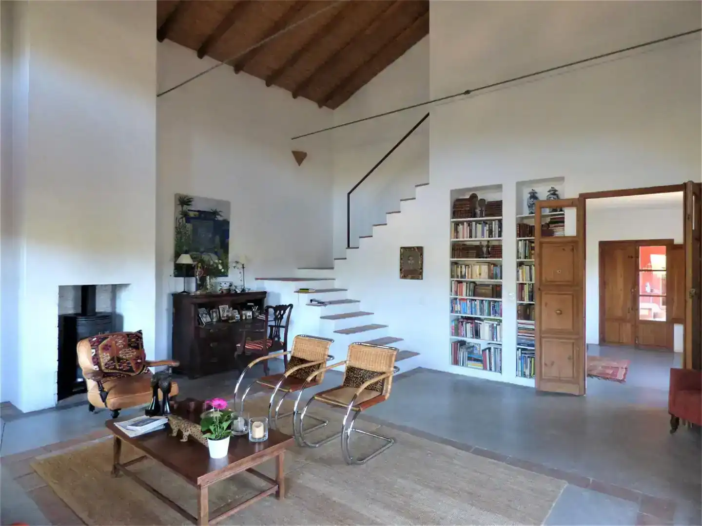 Sala de estar de Casa o chalet en venta en Montánchez con Jardín privado, Piscina y Balcón