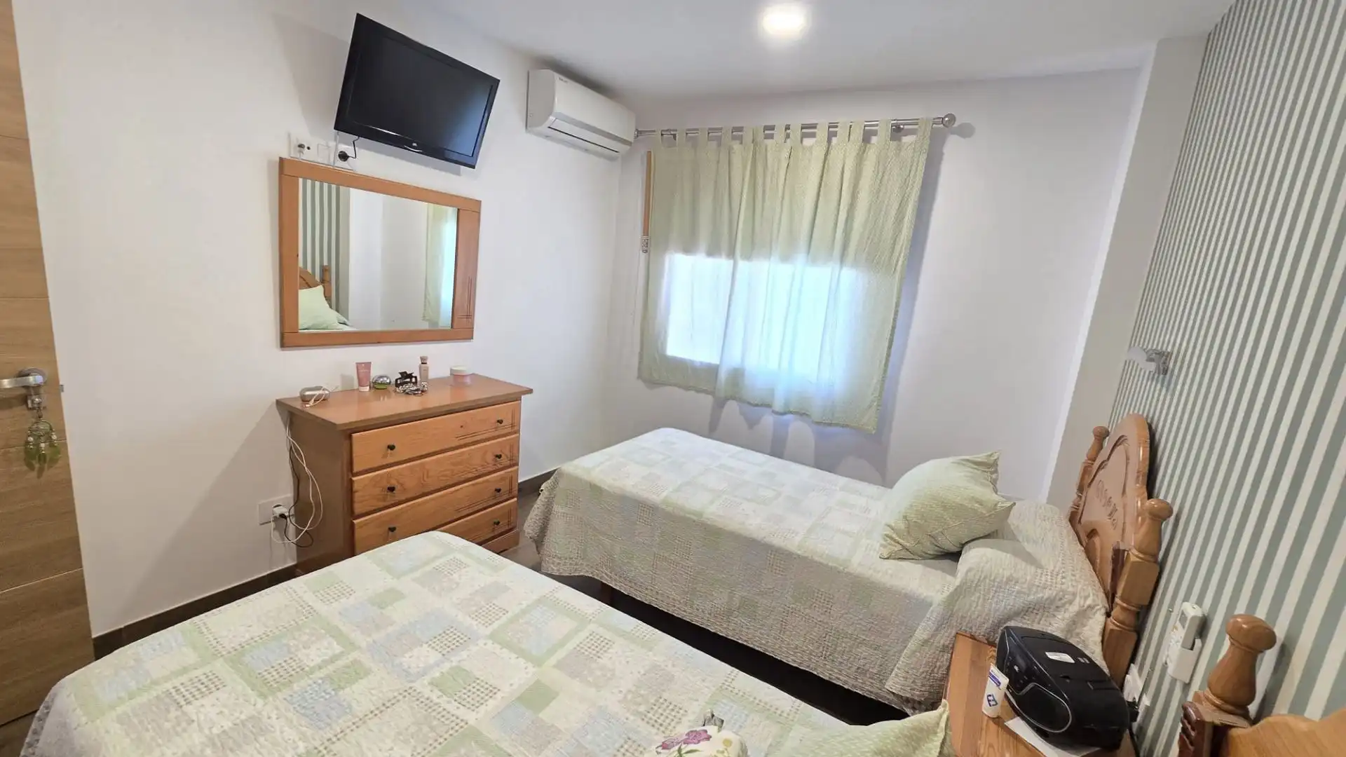Bedroom of Flat for rent in Arona  with Air Conditioner and Community pool