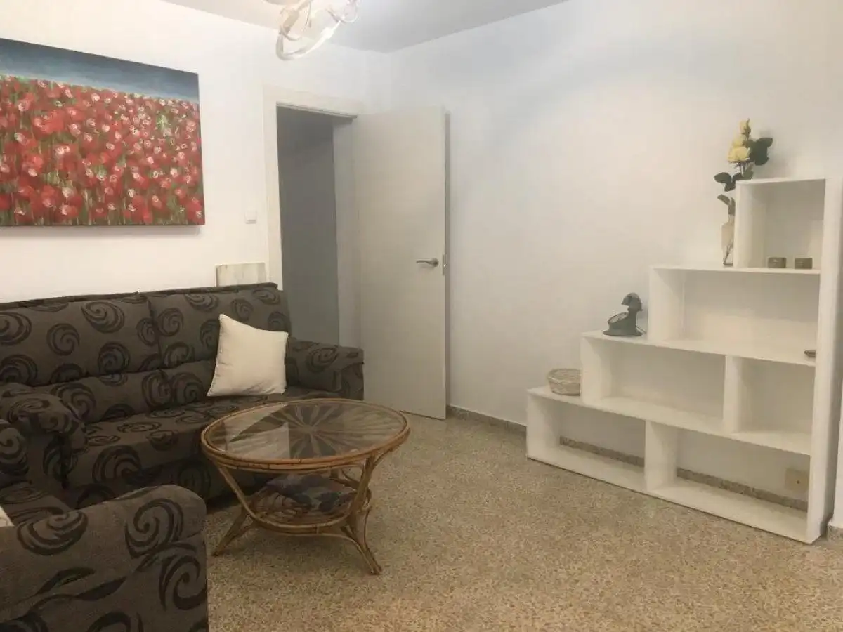 Sala d'estar de Pis de lloguer en Granada amb Calefacció, Terrassa i Moblat