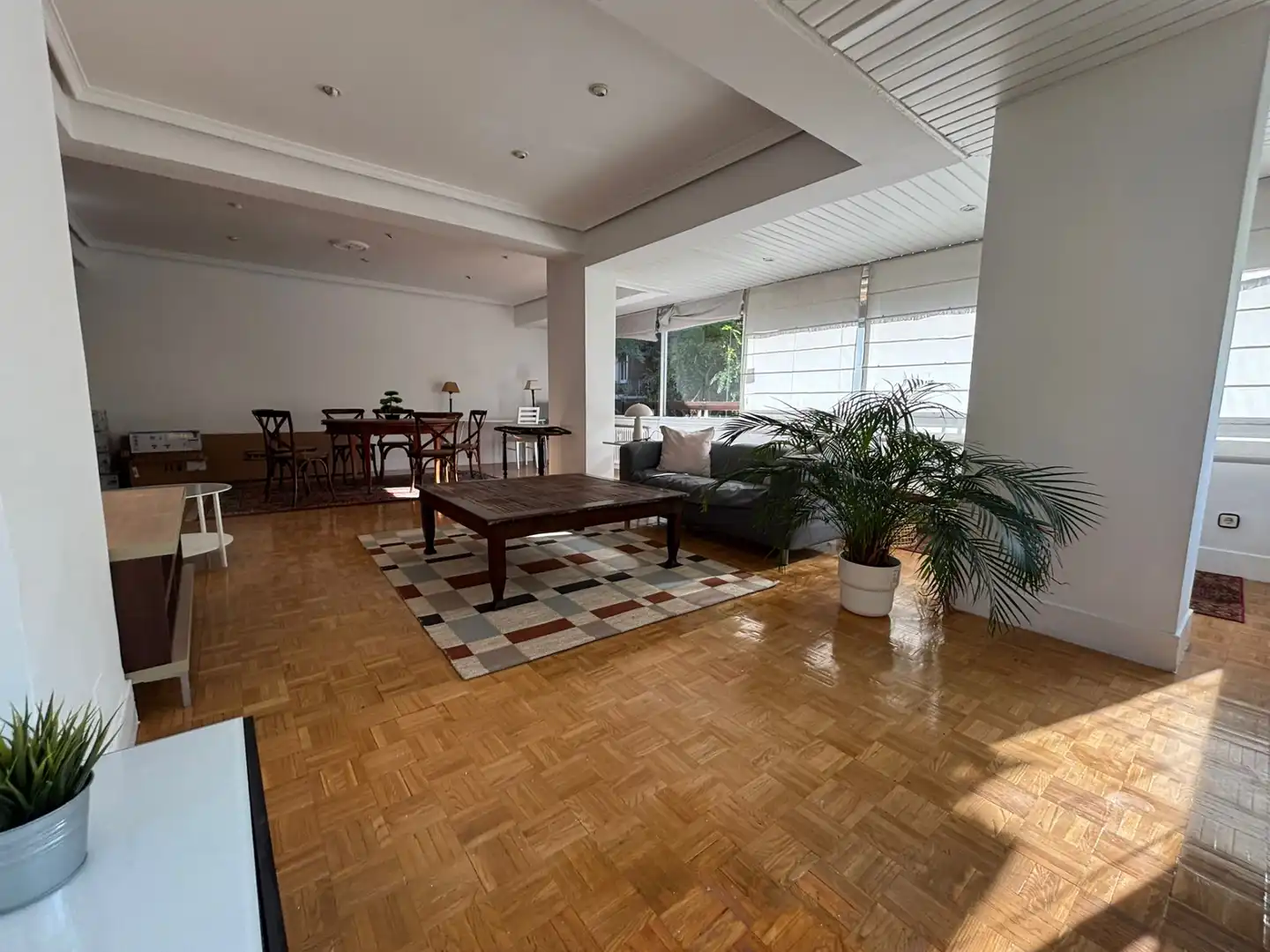 Wohnzimmer von Wohnung zur Miete in Madrid mit Klimaanlage, Heizung und Möbliert