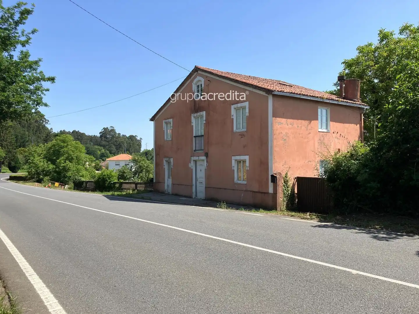 Vista exterior de Casa o xalet en venda en Abegondo amb Calefacció i Terrassa