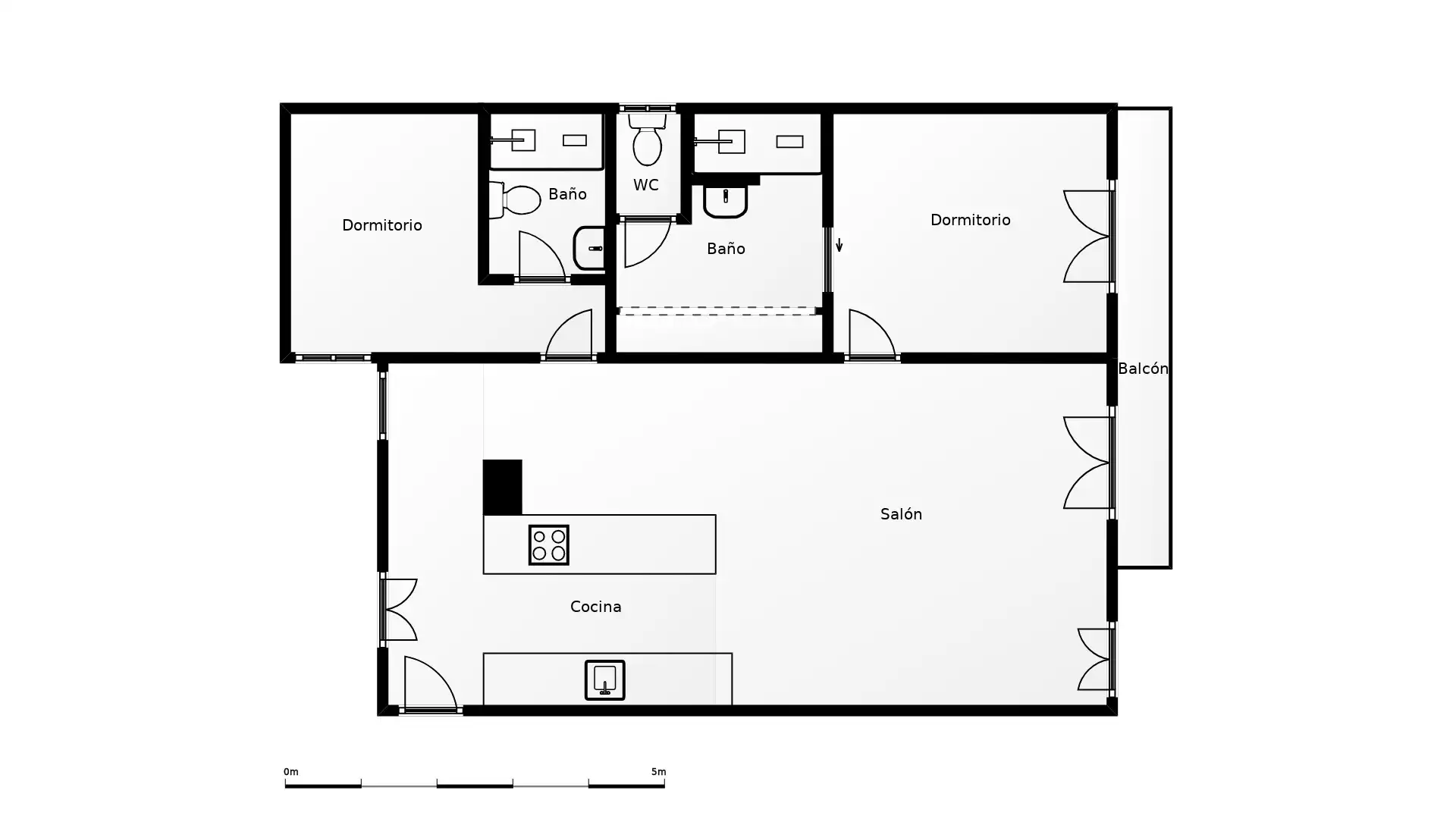 Flat with terrace for sale in Comercial, imagen 37