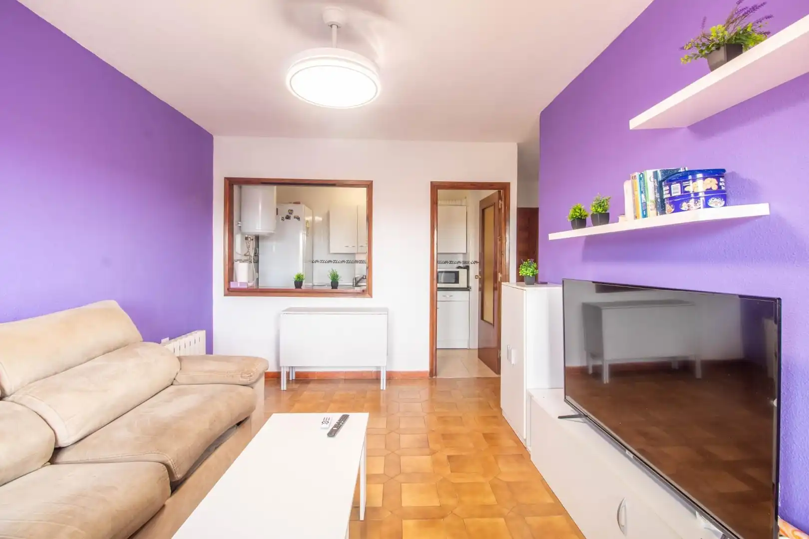 Sala d'estar de Apartament en venda en Orihuela amb Jardí privat, Terrassa i Moblat