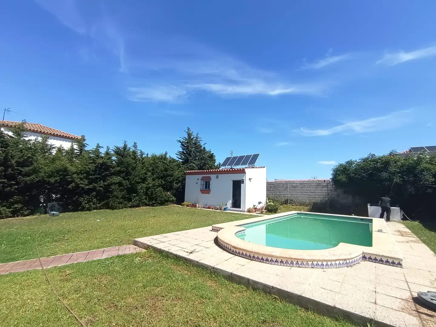 Piscina de Casa o xalet en venda en Chiclana de la Frontera
