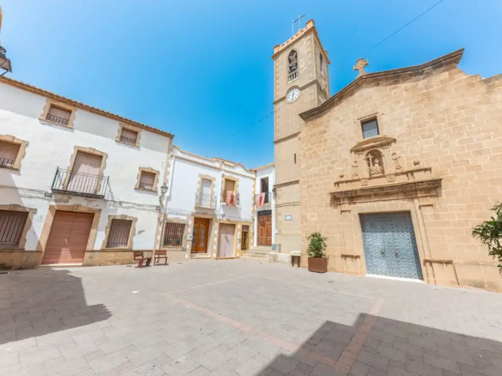 Vista exterior de Casa o xalet en venda en Benitachell / El Poble Nou de Benitatxell amb Aire condicionat, Terrassa i Piscina comunitària
